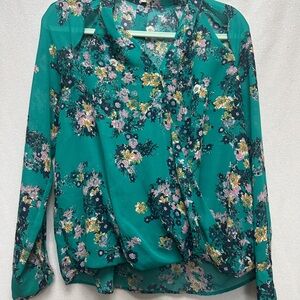 Floral Green Women's Top
